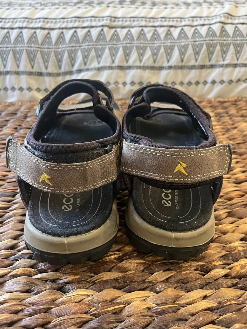 Ecco Yucatan Sport Sandals Men’s Size 45 US 11/11.5 Leather Hiking Comfort Strap